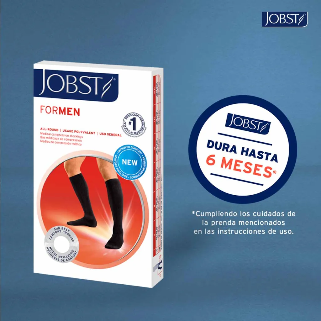 Calcetín Compresivo Jobst For Men 20-30 mmHg Rodilla 6 meses de compresion.webp