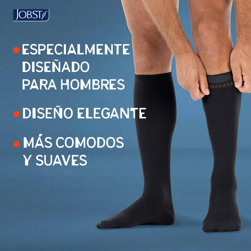 Calcetín Compresivo Jobst For Men 20-30 mmHg Rodilla beneficios hombre.webp