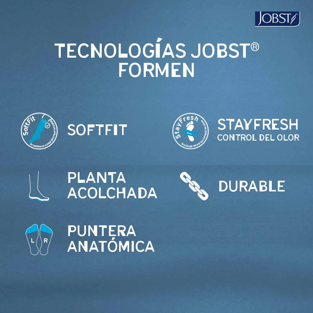 Calcetín Compresivo Jobst For Men 20-30 mmHg Rodilla tecnologia.webp