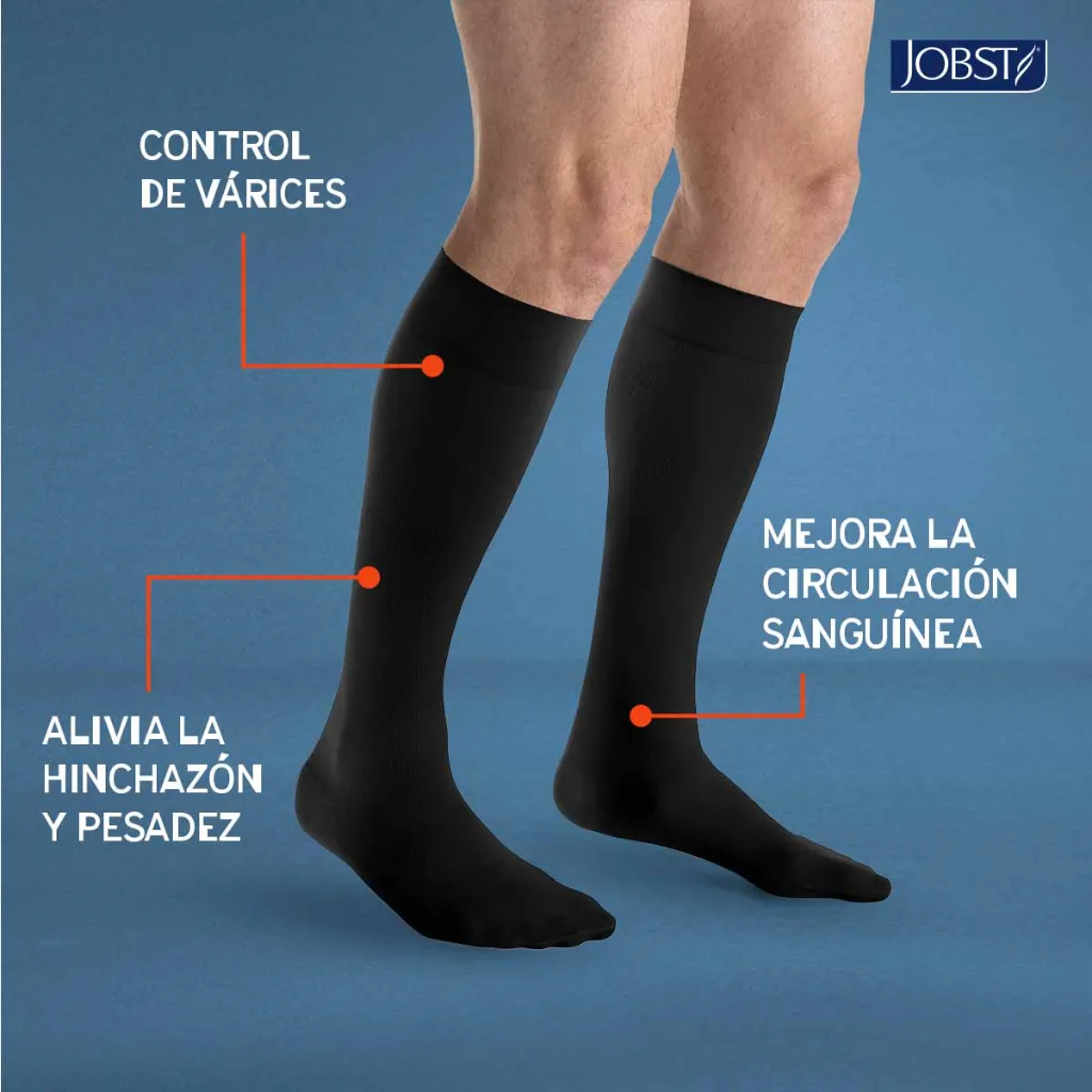 Calcetín Compresivo Jobst For Men 20-30 mmHg Rodilla beneficios.webp