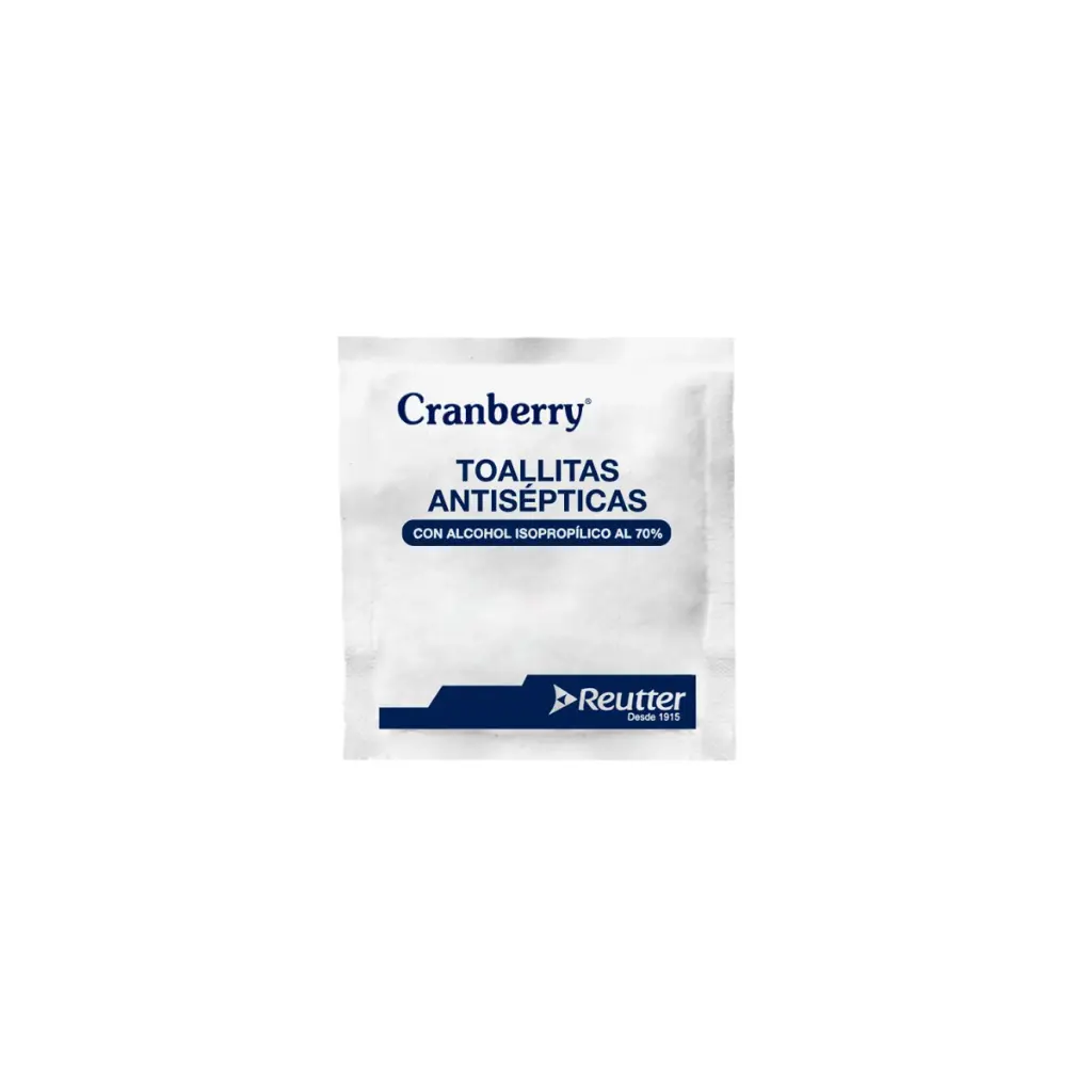 Toallitas Antisépticas 70% 100 unidades Cranberry.webp