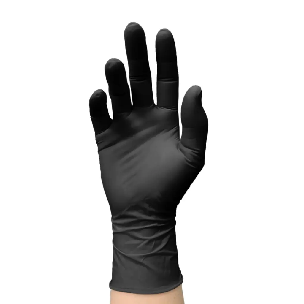 Guante Nitrilo Negro sin Polvo 100 unidades Tresor guante.webp