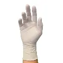 Guante Látex Blanco con Polvo 100 unidades Tresor guante.webp