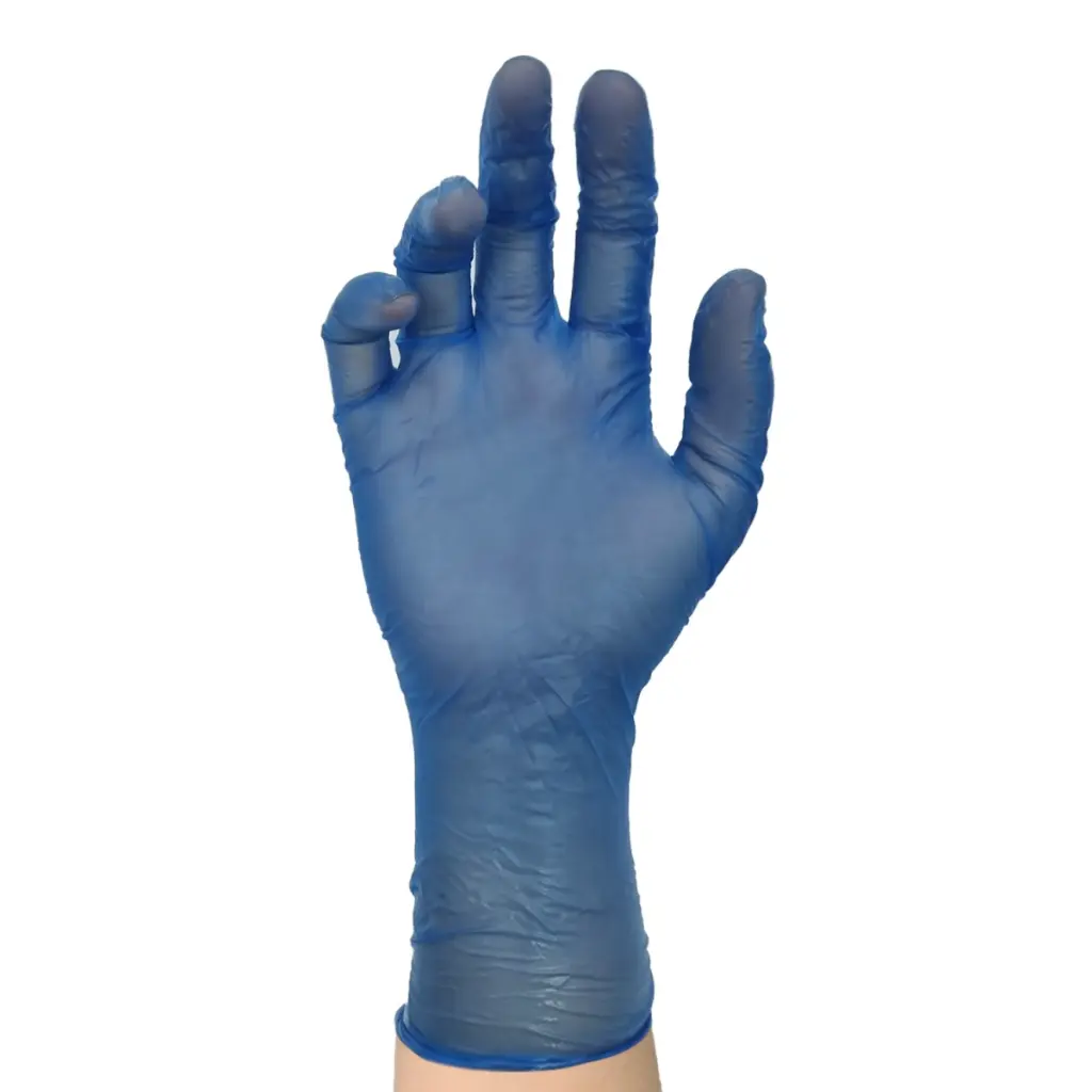Guante Vinilo Azul sin Polvo 100 unidades Tresor guante.webp