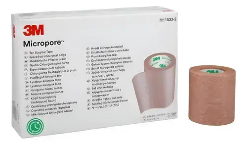 Cinta Adhesiva Papel Café Micropore 5 cm 3M.webp