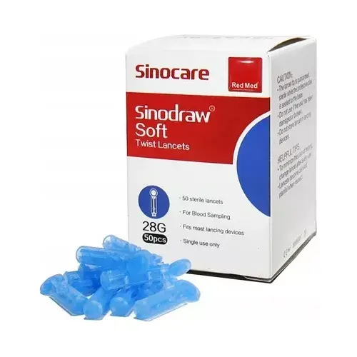 Lanceta Sinodraw Soft 50 unidades Sinocare.webp