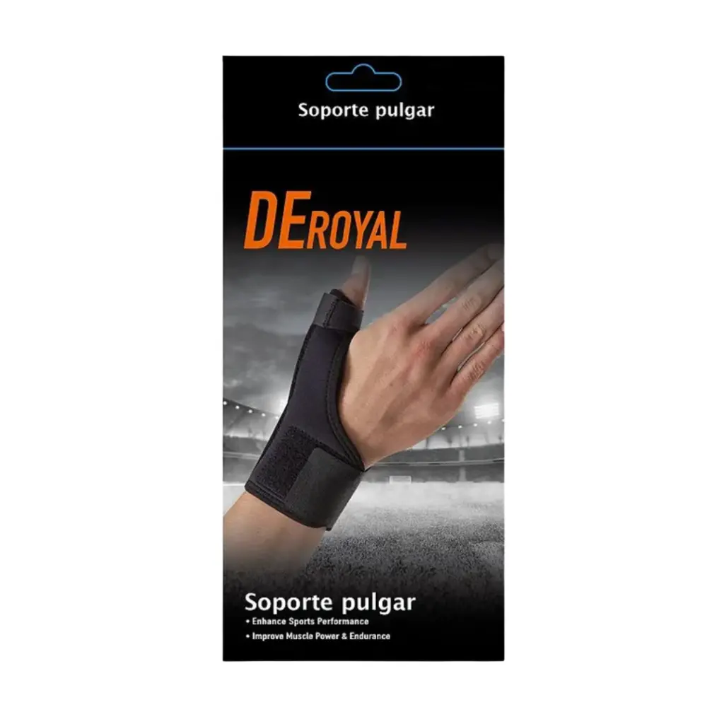Soporte Dedo Pulgar con Férula DeRoyal.webp