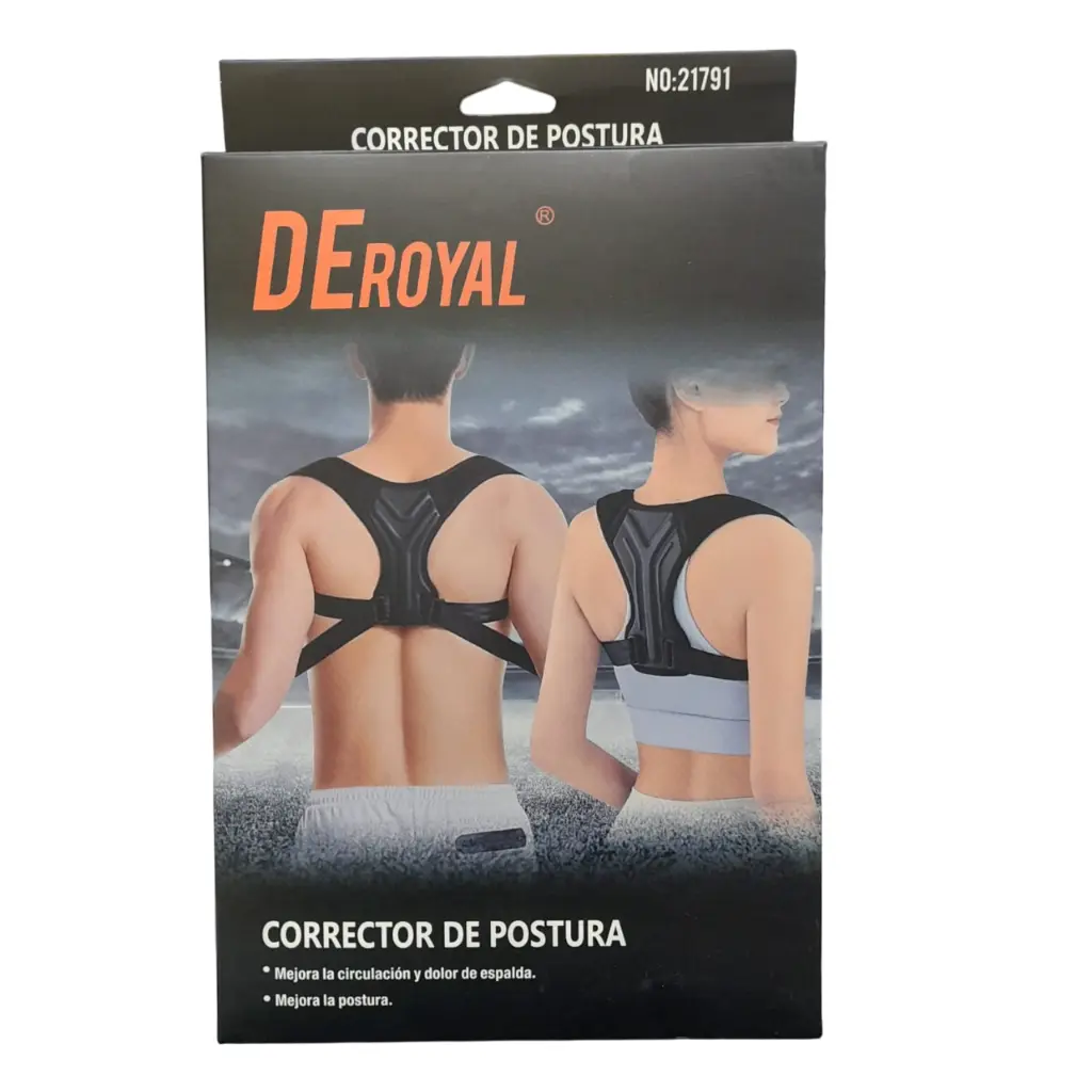 Corrector de Postura Unisex Ajustable DeRoyal.webp