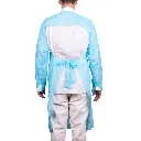 Pechera Plástica con Manga y Ojal en Pulgar 10 unidades Cranberry detalle.webp