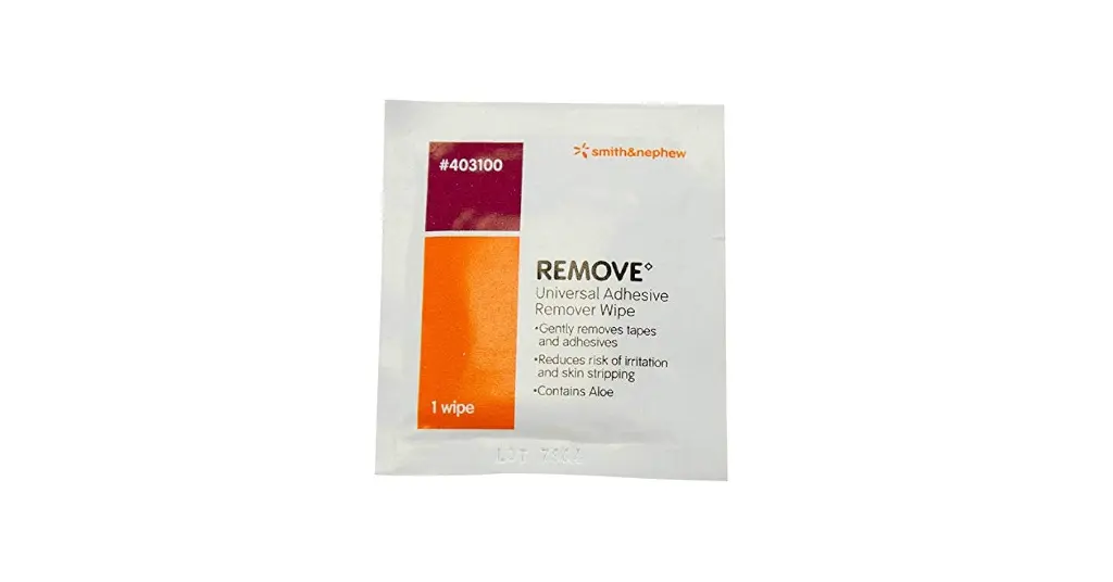 Removedor de Adhesivo Remove 50 unidades Smith & Nephew Ref.40310 wipe.webp