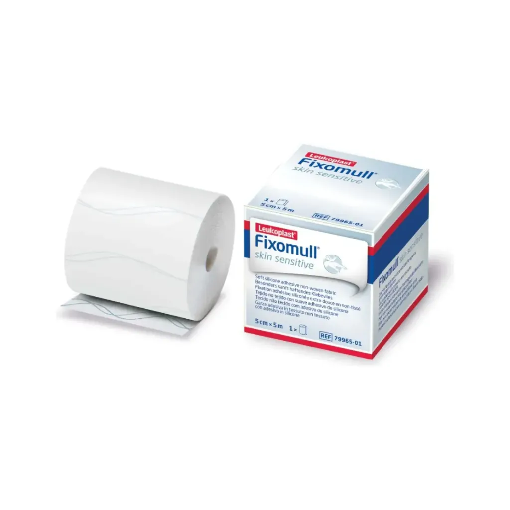 Fixomull Skin Sensitive Gasa No Tejida Adhesiva 5cm x 5 m Leukoplast.webp