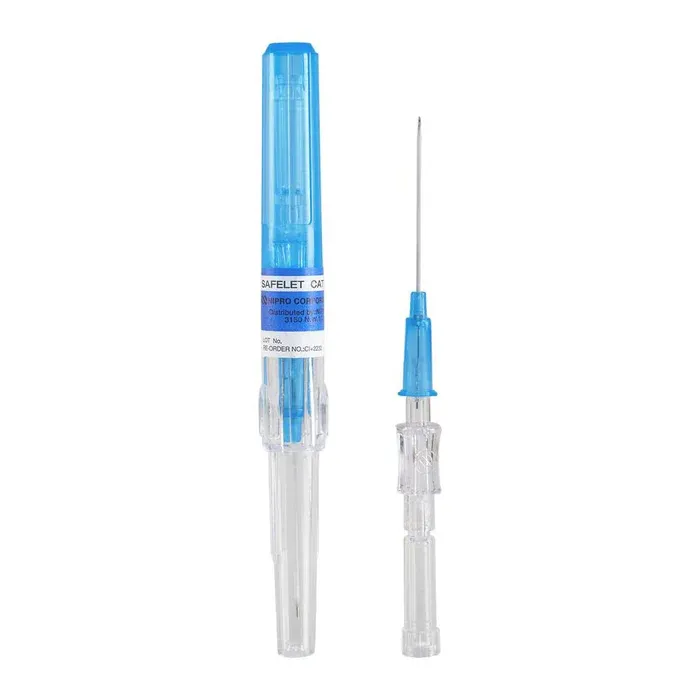 Cateter Intravenoso Branula Safelet 22G x 1 Nipro unidad.webp