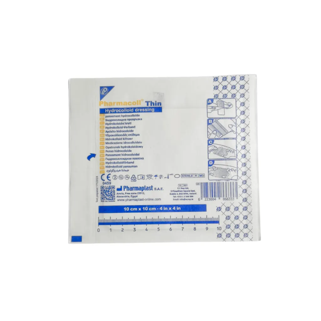 Apósito Hidrocoloide Fino Pharmacoll Thin 10x10 cm Pharmaplast..webp