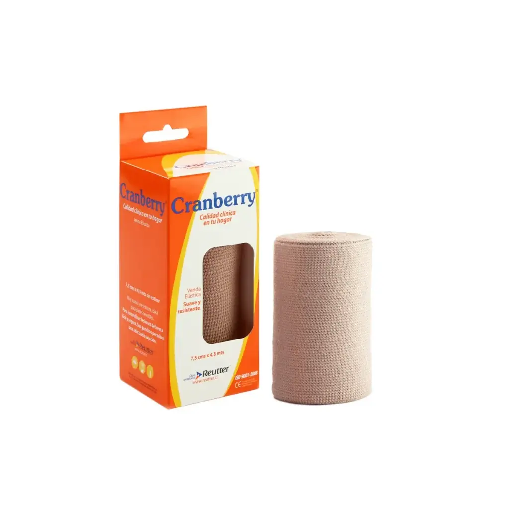 [ARVENE02] Venda Elásticada Ideal 7.5 cm x 4.5 m Cranberry