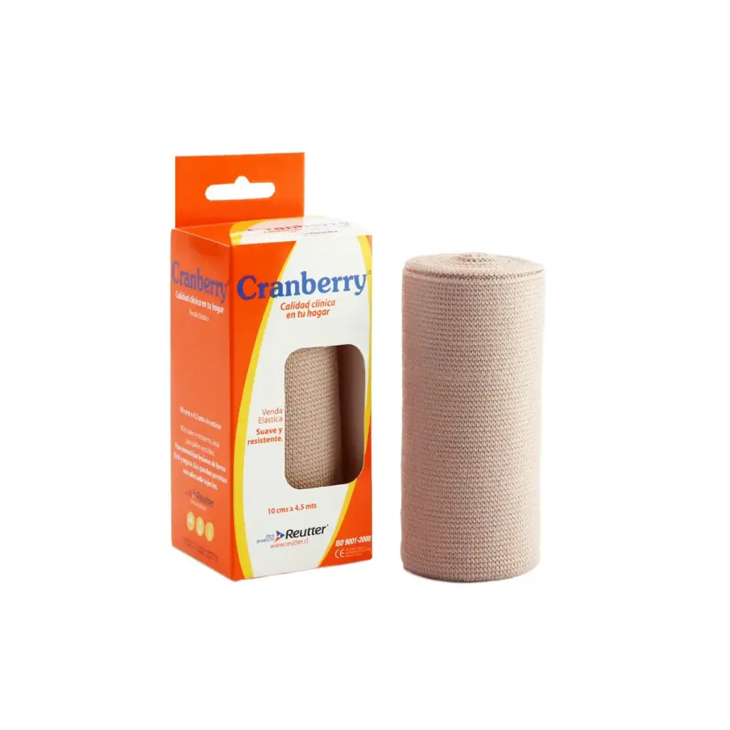 [ARVENEI3] Venda Elásticada Ideal 10 cm x 4.5 m Cranberry
