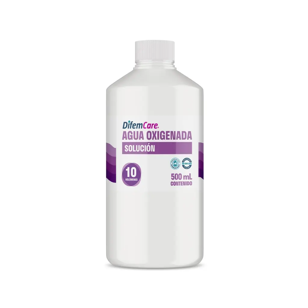 Agua Oxigenada 10 Vol. 500 ml DifemCare