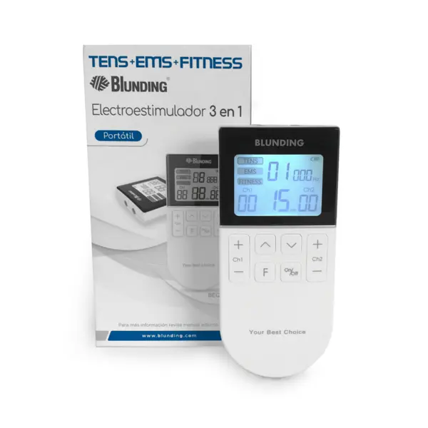 [BEQ-15] Tens EMS Fitness 2 Canales Blunding