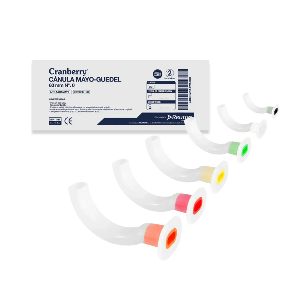 Cánula Mayo Guedel Cranberry