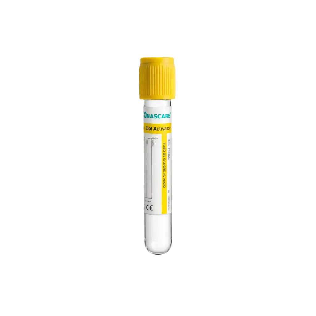 Tubo Muestra Tapa Amarilla 3.5 ml Nascare