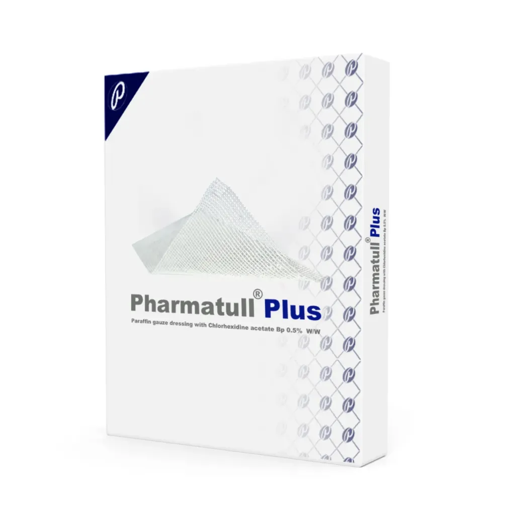 [TULLPLUS100100] Apósito de Gasa Parafinada con Clorhexidina Pharmatull Plus 10x10 cm Pharmaplast