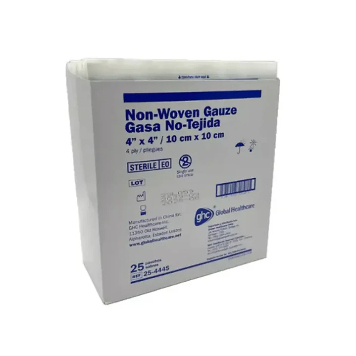 Gasa No Tejida Estéril 10x10 cm 25 Sobres GHC