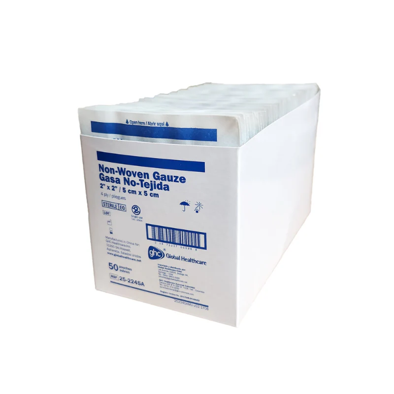 Gasa No Tejida Estéril 5x5 cm 50 Sobres GHC