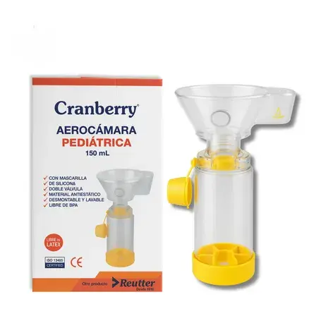 Aerocámara Pediátrica 150 ml Cranberry