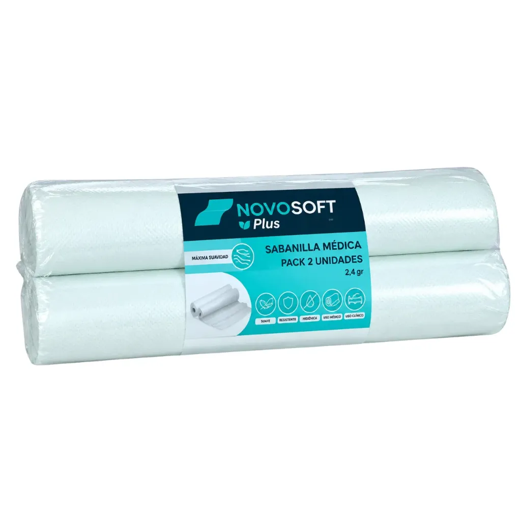 Pack 2 Sabanillas Papel Prepicada 50 cm x 48 m NovoSoft Plus
