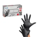 Guantes de Nitrilo Negro sin Polvo 100 unidades Top Safe