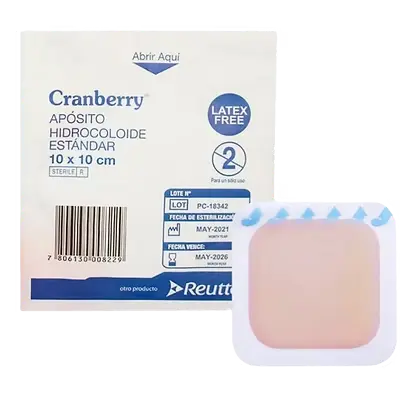 Apósito Hidrocoloide 10x10 cm Cranberry