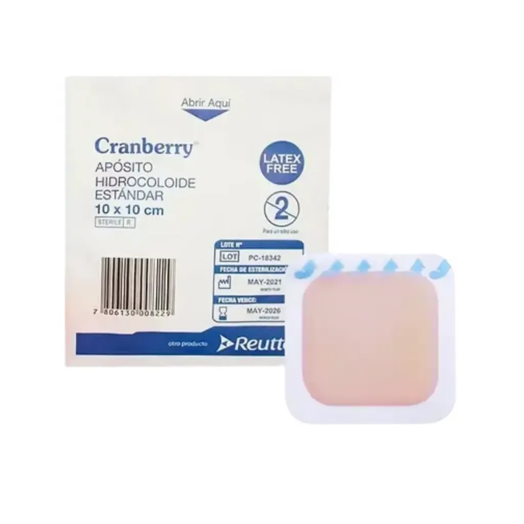 [AAAPHI10] Apósito Hidrocoloide 10x10 cm Cranberry