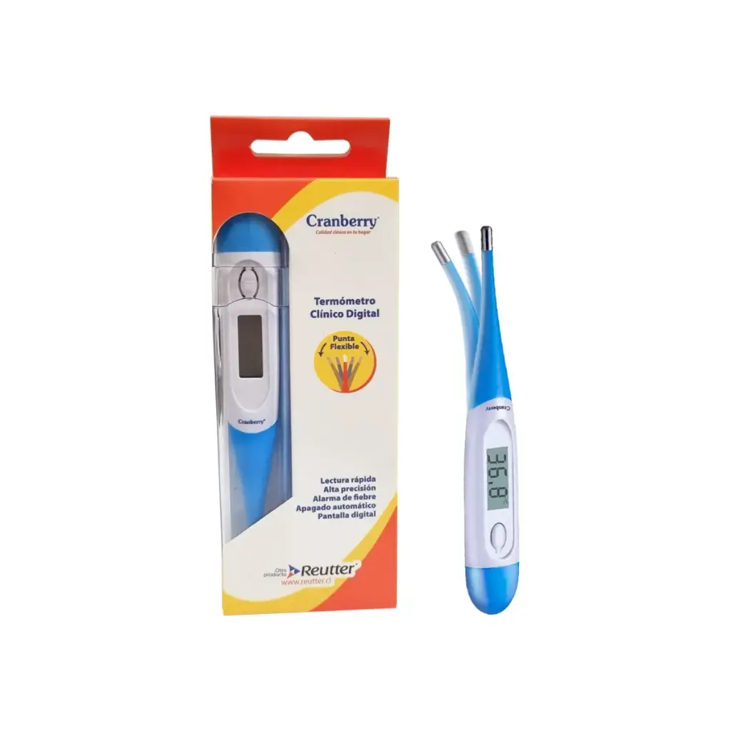 Termómetro Digital Punta Flexible Cranberry 