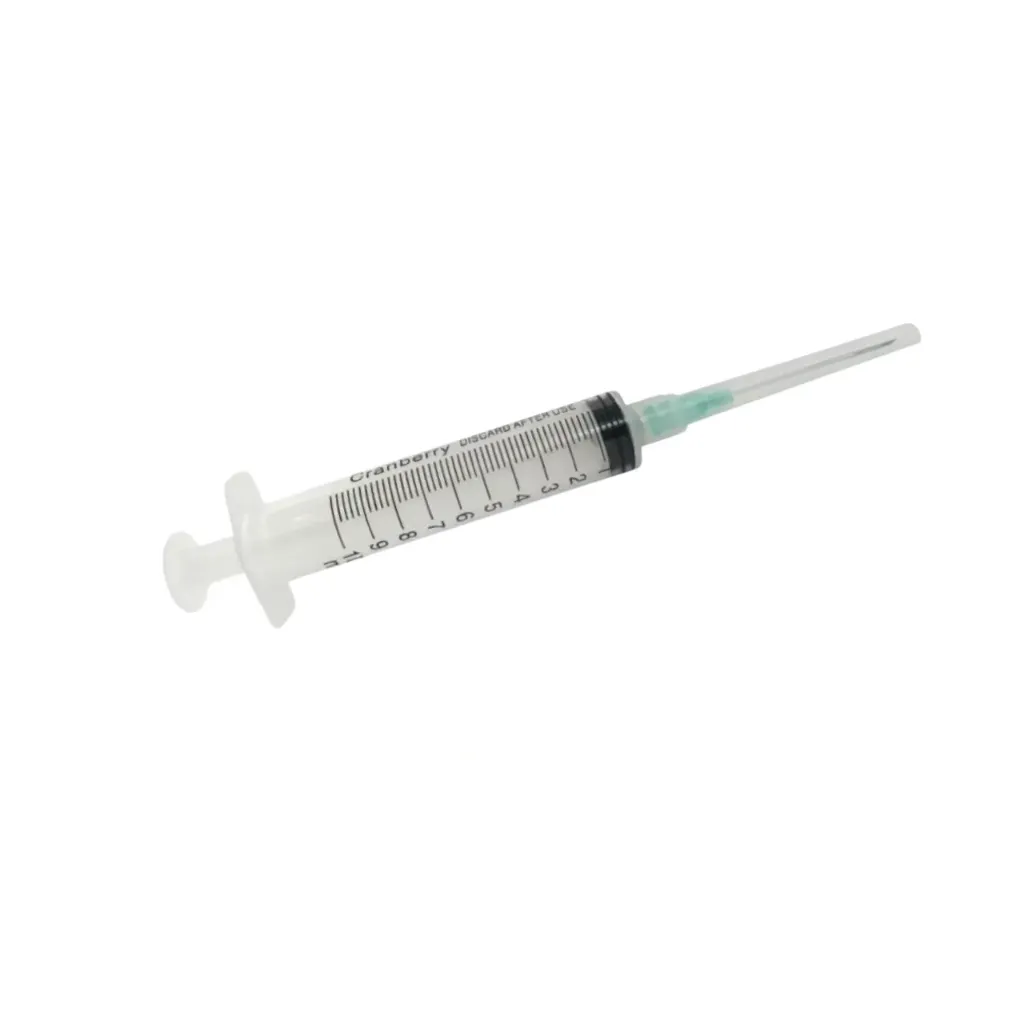 [AAJECR10] Jeringa Luer Lock 10 cc con Aguja 21G x 1 1/2 Cranberry