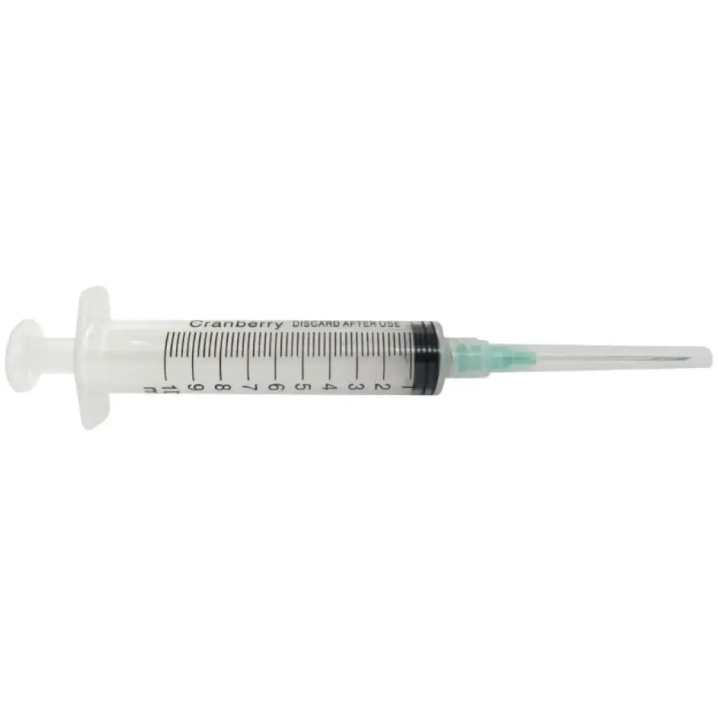 Jeringa Luer Lock 10 cc con Aguja 21G x 1 1/2 Cranberry