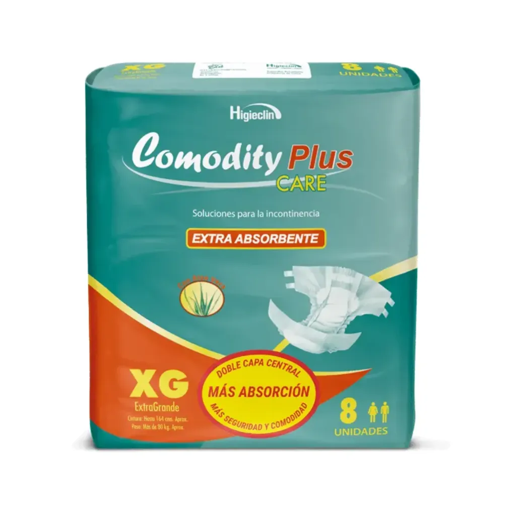 Pañal Comodity Plus XG 8 unidades