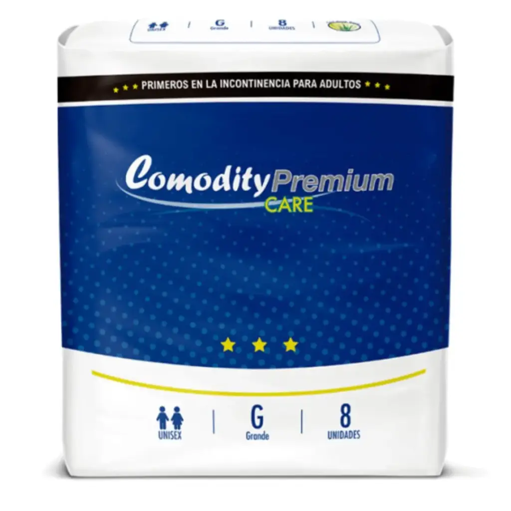 Pañal Comodity Premium Care G 8 unidades