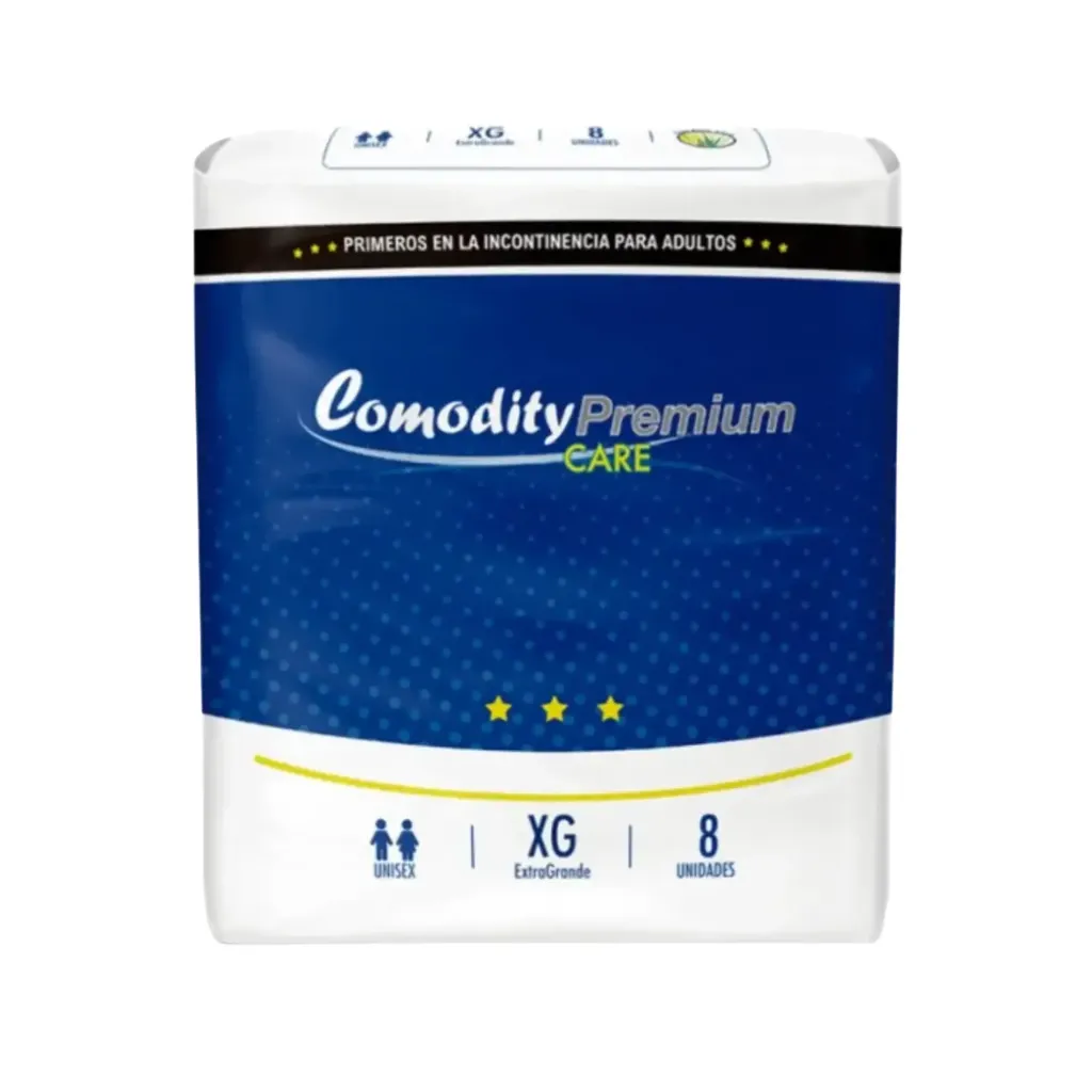 Pañal Comodity Premium Care XG 8 unidades