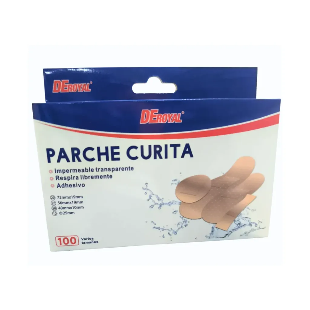 Parche Curita Surtido 100 unidades DeRoyal