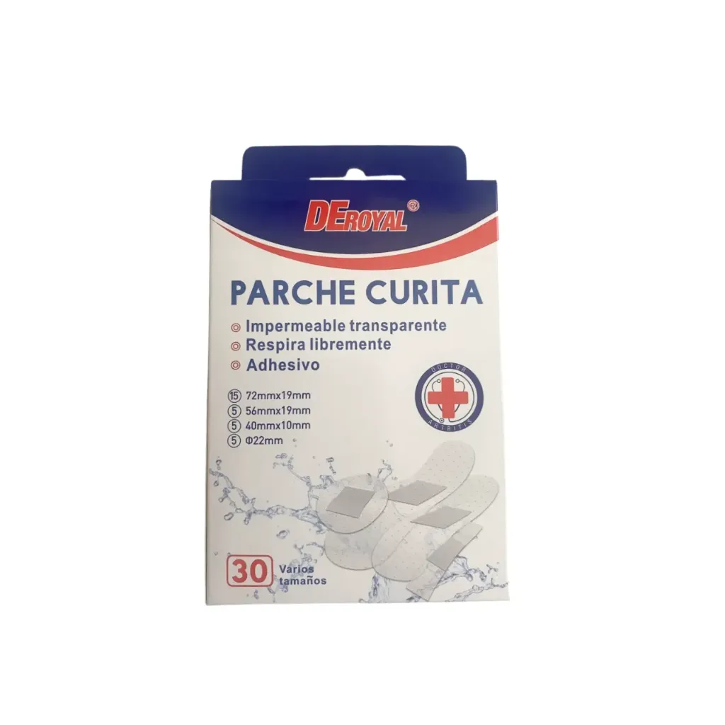 [20923] Parche Curita Surtido Transparente 30 unidades DeRoyal