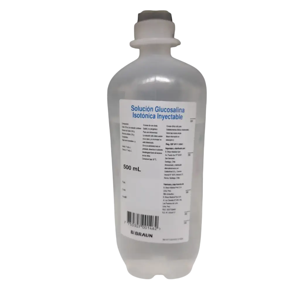 Solución Glucosalina Isotónica Inyectable 500 ml BBraun