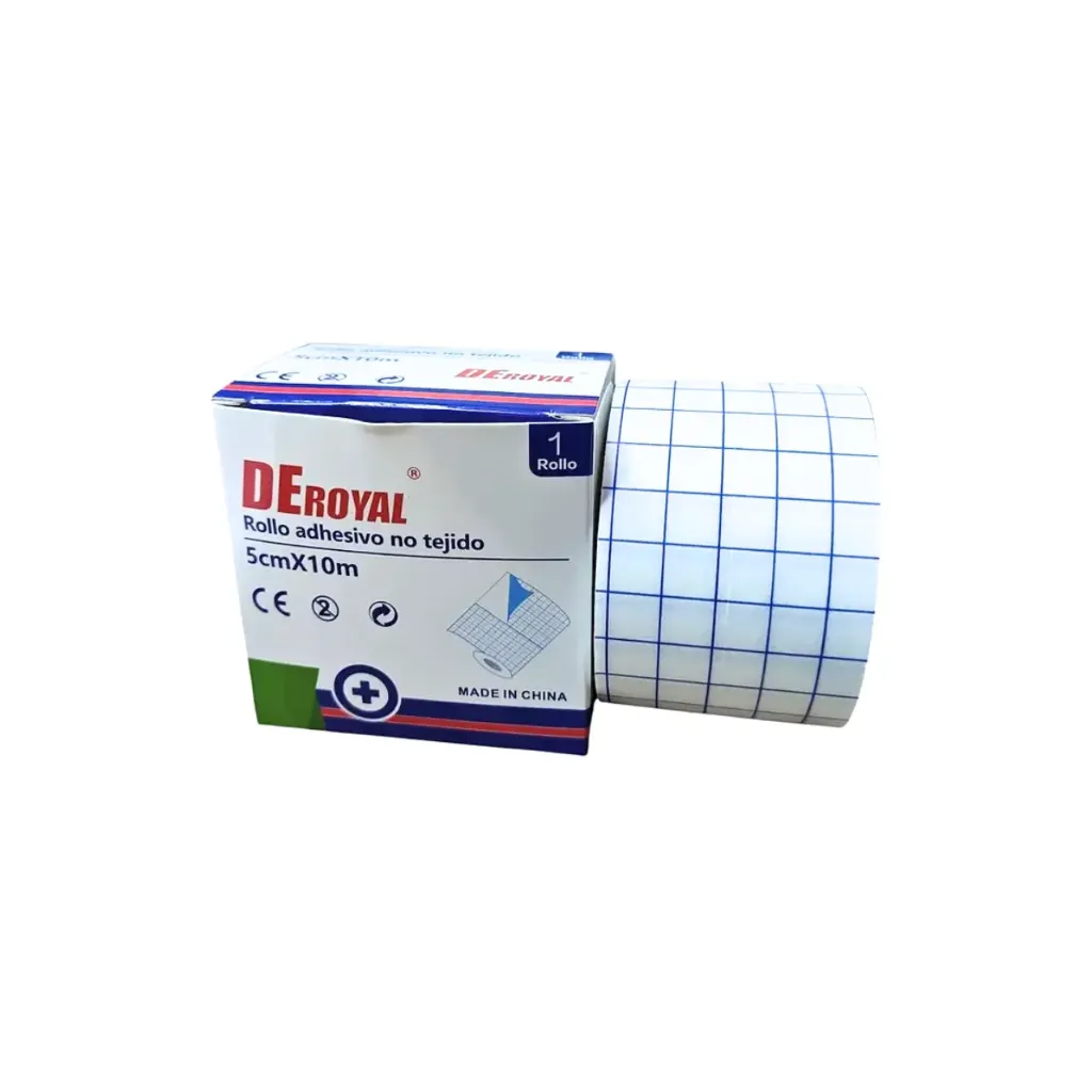 [21193] Gasa No Tejida Adhesiva 5cm x 10 m DeRoyal (Tipo Fixomull)