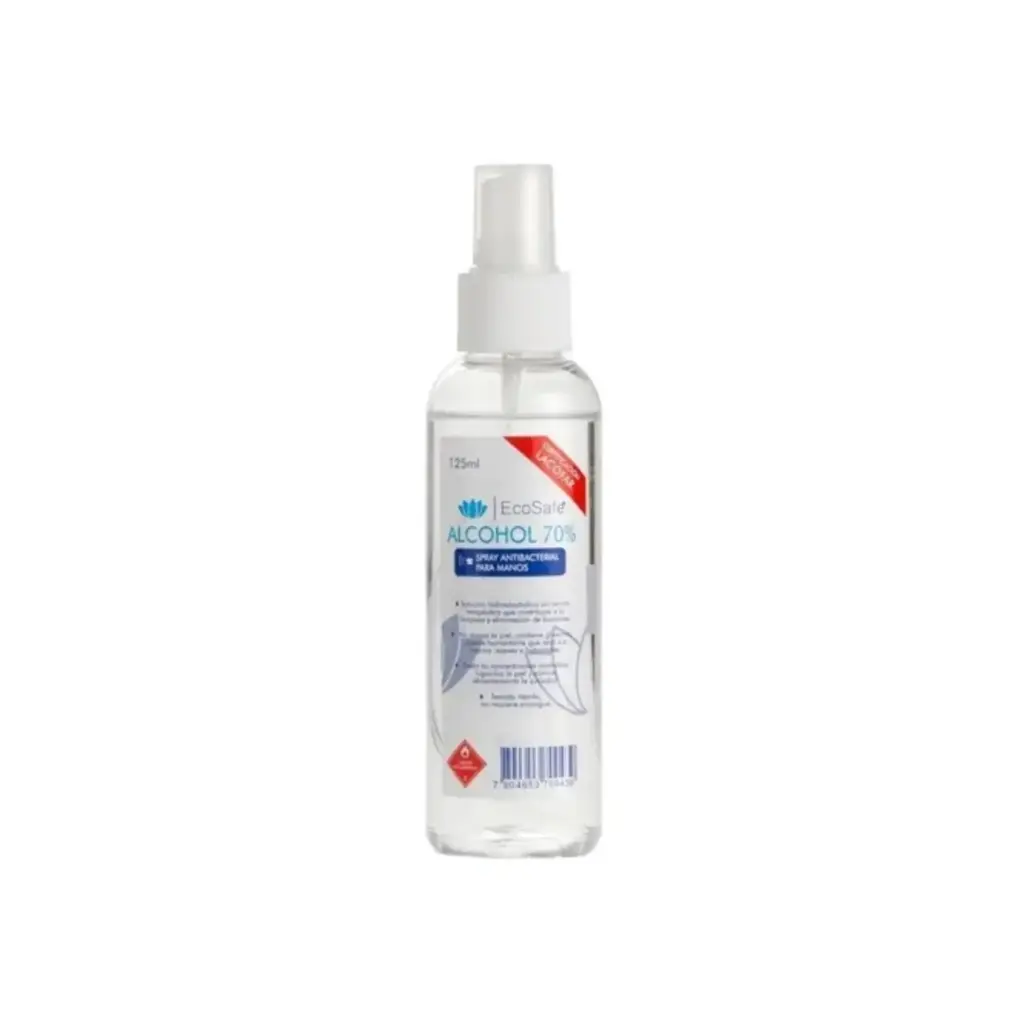 Alcohol Spray 70° 125 ml Ecosafe 