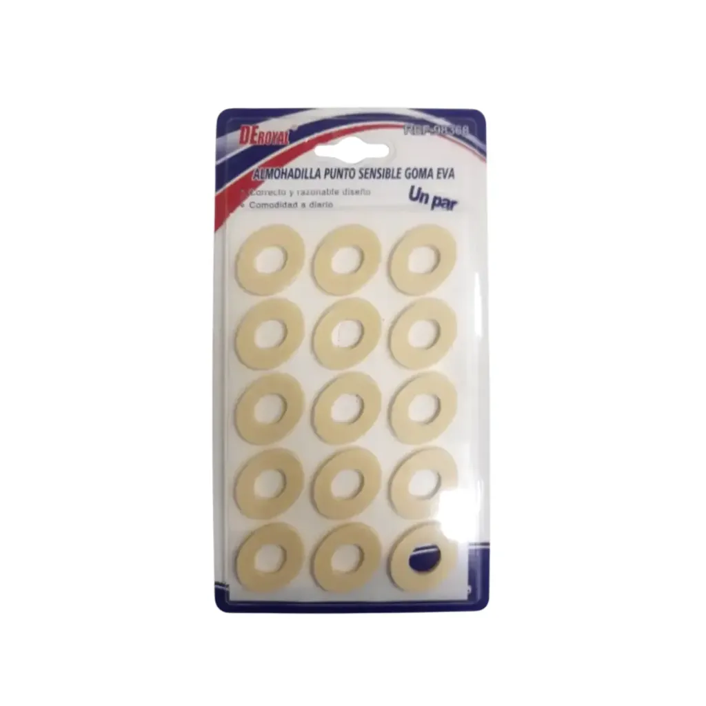 Almohadilla Ovalada Beige Protector Callo 15 unidades DeRoyal