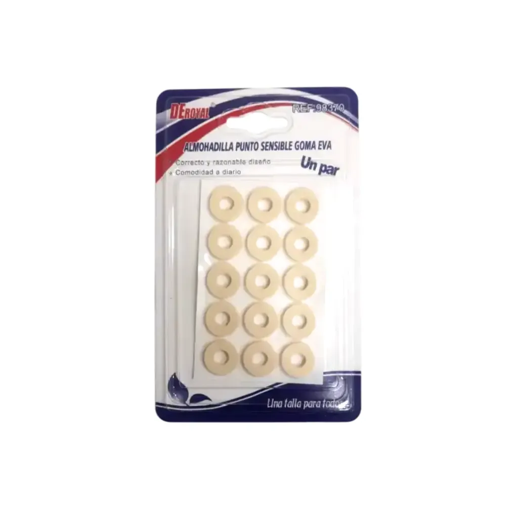 [98370] Almohadilla Beige Protector Callo 15 unidades DeRoyal