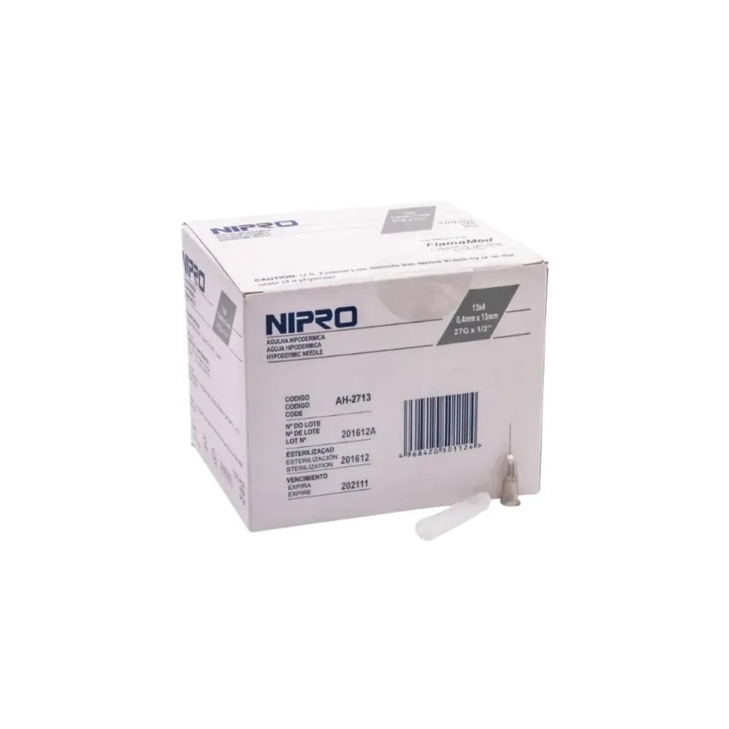 [AH-2713] Aguja Hipodérmica 27G x 1/2 Nipro