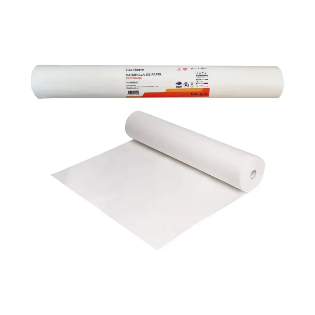 [AASABPAP] Sabanilla Papel Prepicada 50 cm x 48 m Cranberry