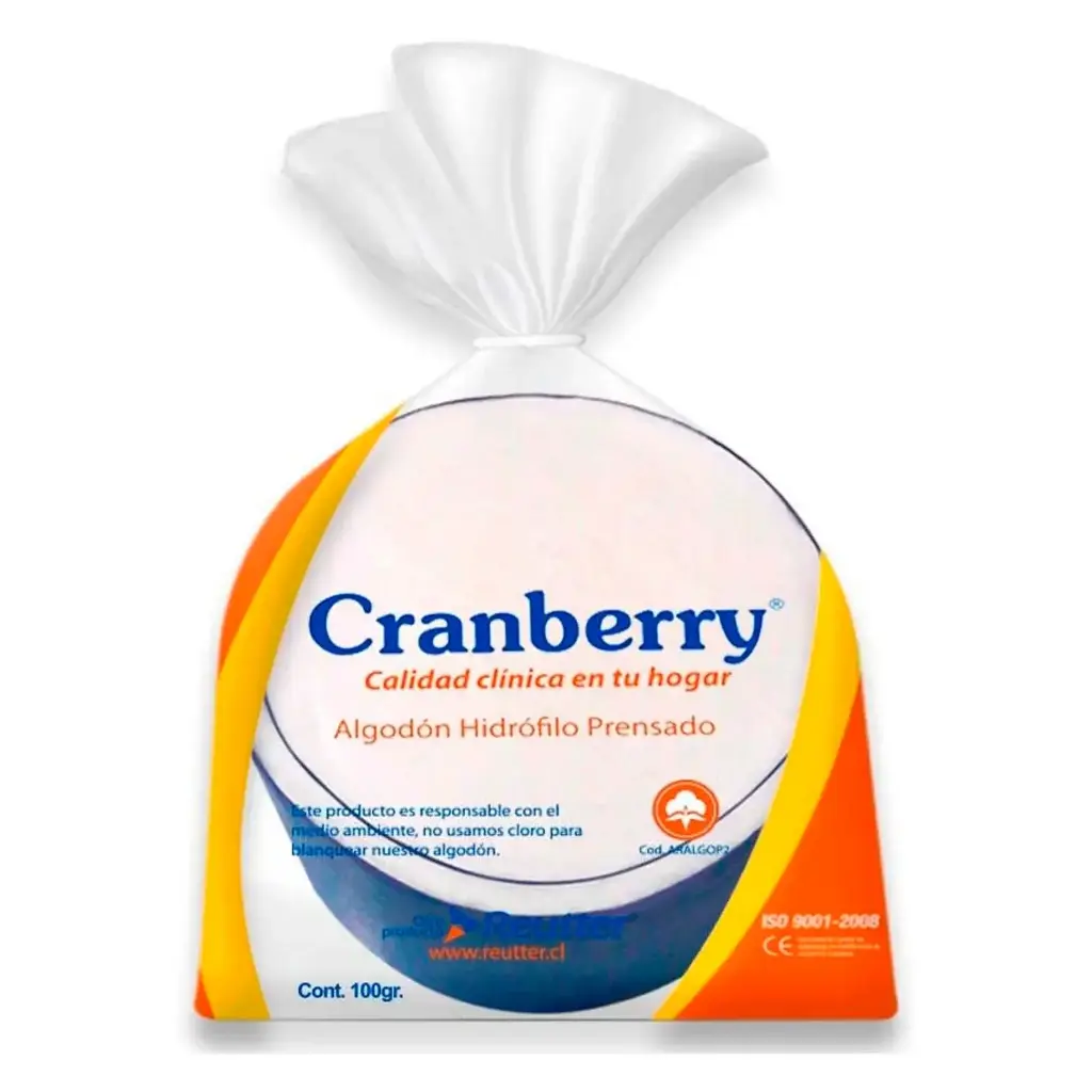 Algodón Hidrófilo Prensado 100 gr Cranberry  