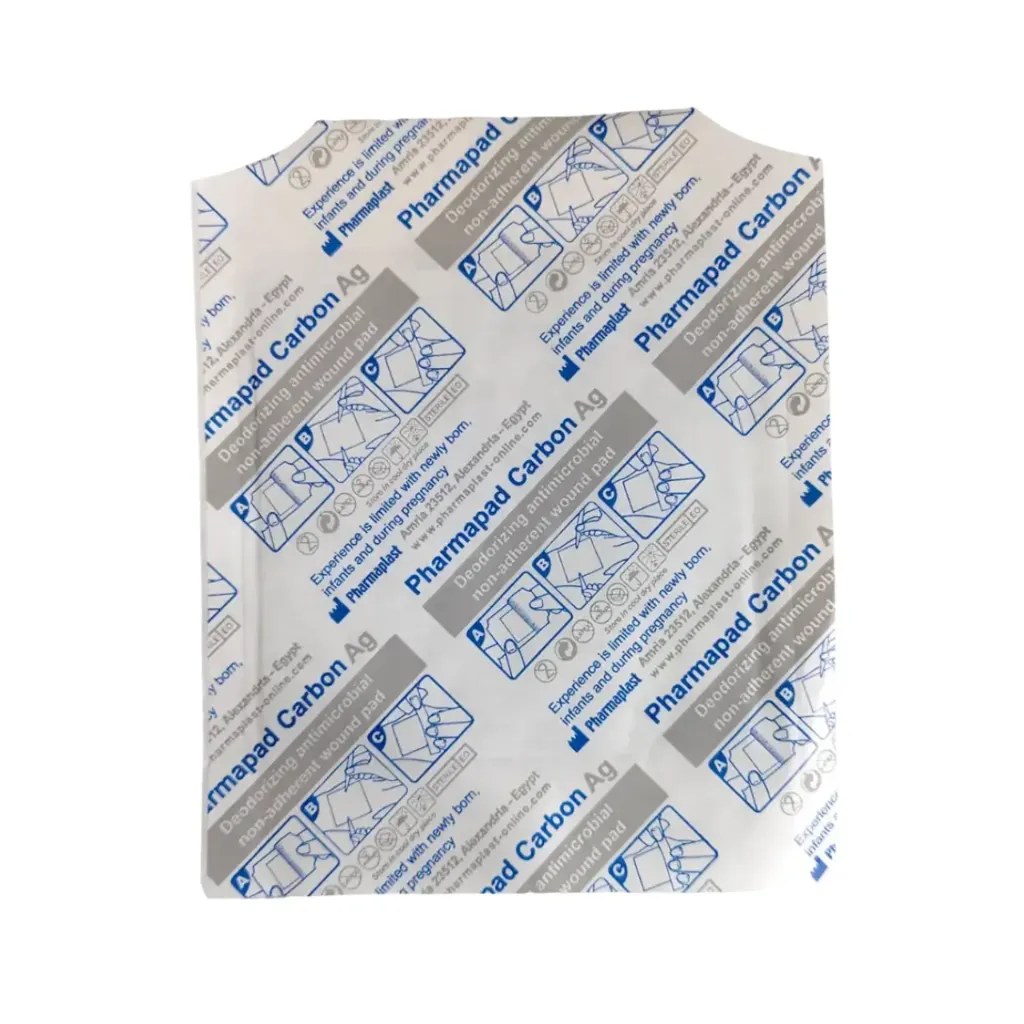 Apósito Carbón Activado + Plata Pharmapad Carbón Ag 10x10 cm Pharmaplast