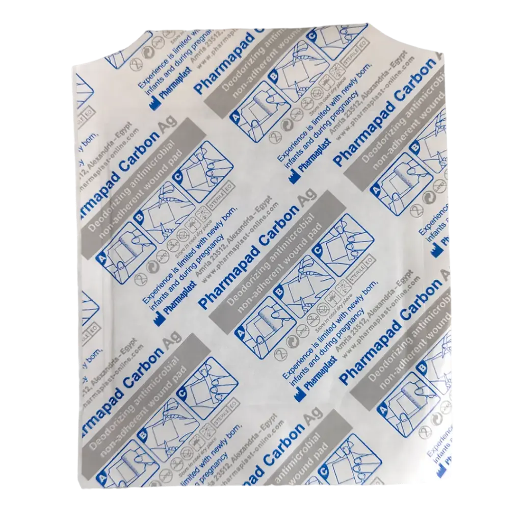 Apósito Carbón Activado + Plata 10x10 cm Pharmaplast