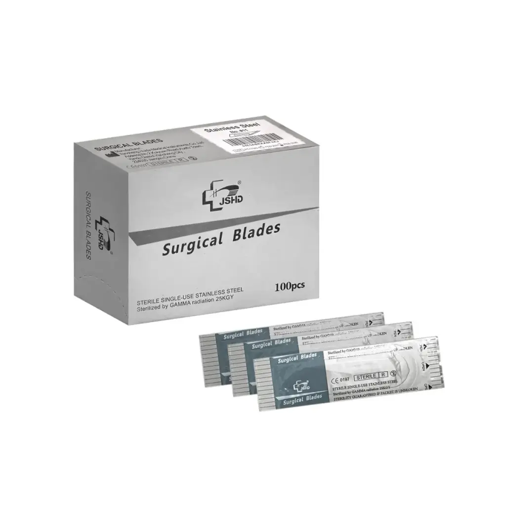 Hoja de Bisturí Desechable Acero Inoxidable 100 unidades JSHD Cranberry